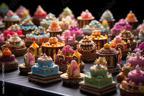 Wallpaper Mural Festival Sweets Close Up look made with AI Generated Torontodigital.ca