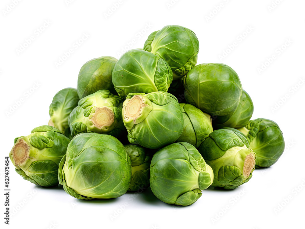 Brussel Sprouts isolated on white background Brussel Sprouts isolated on white background