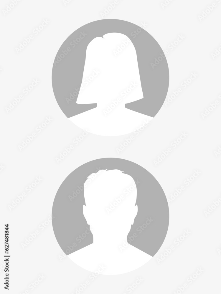 Vector flat illustration. Man and woman icon. Avatar, user profile, person icon, gender neutral silhouette, profile picture. Suitable for social media profiles, icons, screensavers and as a template. Vector flat illustration. Man and woman icon. Avatar, user profile, person icon, gender neutral silhouette, profile picture. Suitable for social media profiles, icons, screensavers and as a template.