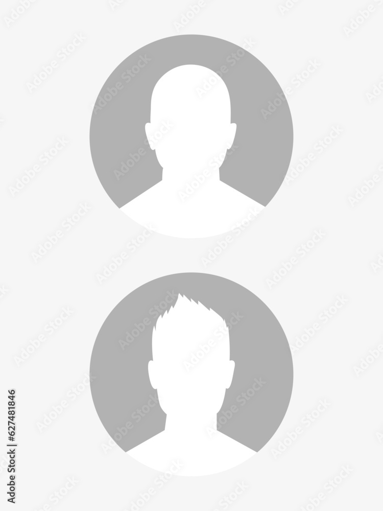Vector flat illustration. Men icon. Avatar, user profile, person icon, gender neutral silhouette, profile picture. Suitable for social media profiles, icons, screensavers and as a template.