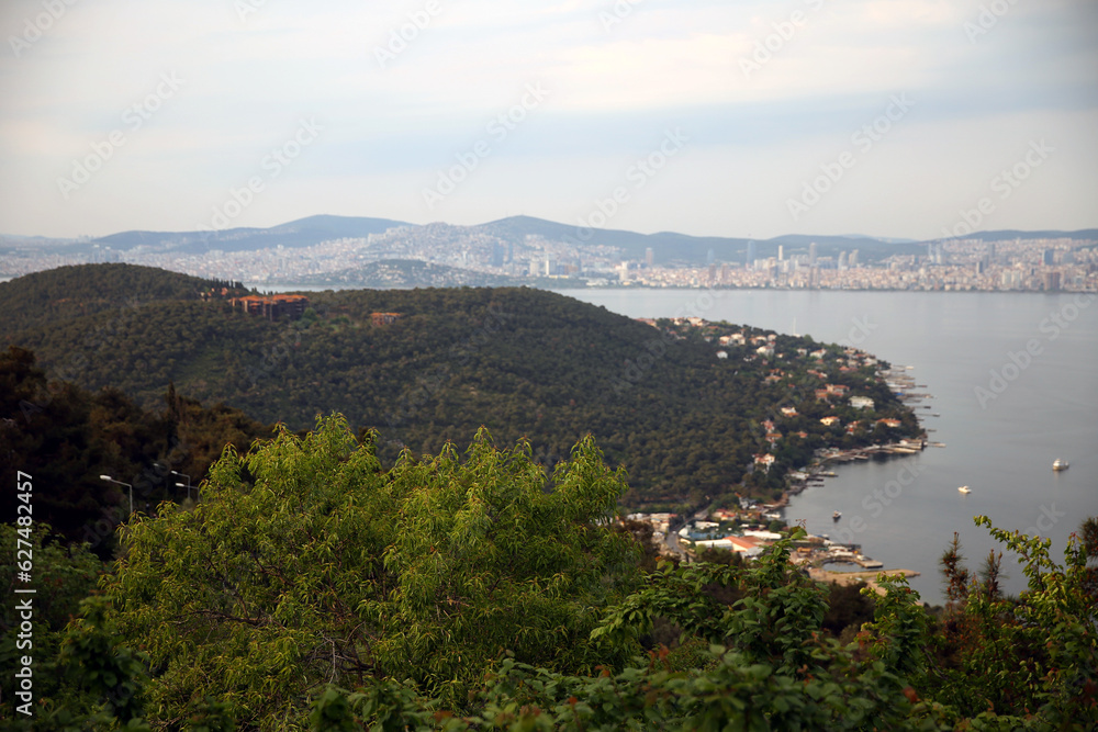 View of Istanbul and Bosphorus from Prince Island