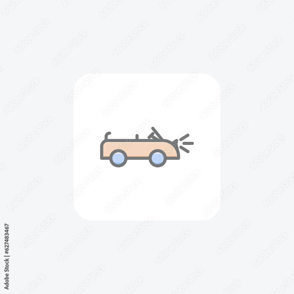 Car, Commute, Automobile Vector Awesome Fill Icon Car, Commute, Automobile Vector Awesome Fill Icon