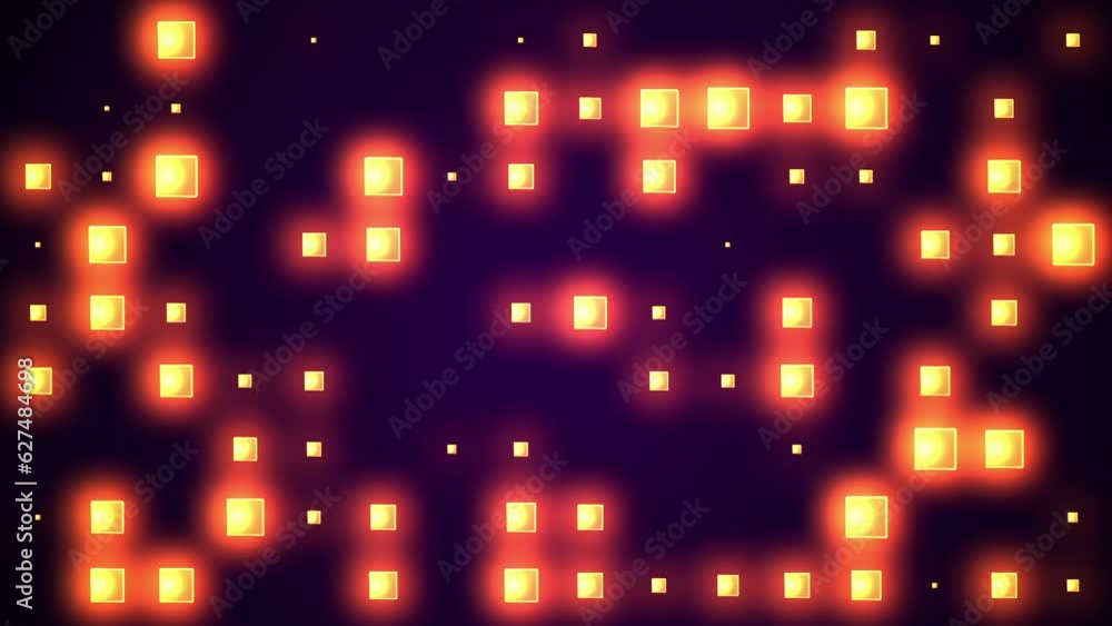 Orange squares background in 3d Orange squares background in 3d
