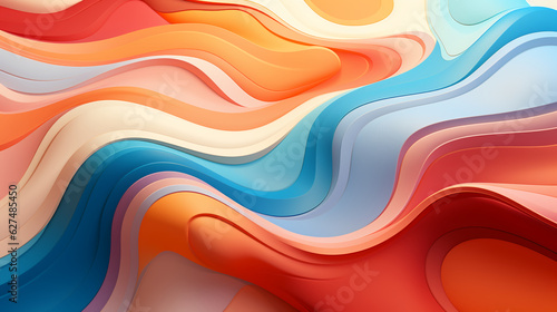 bright groovy psychedelic retro background 