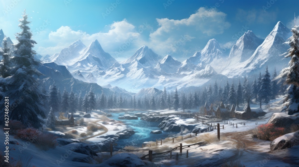 Amazing Winter Game Art