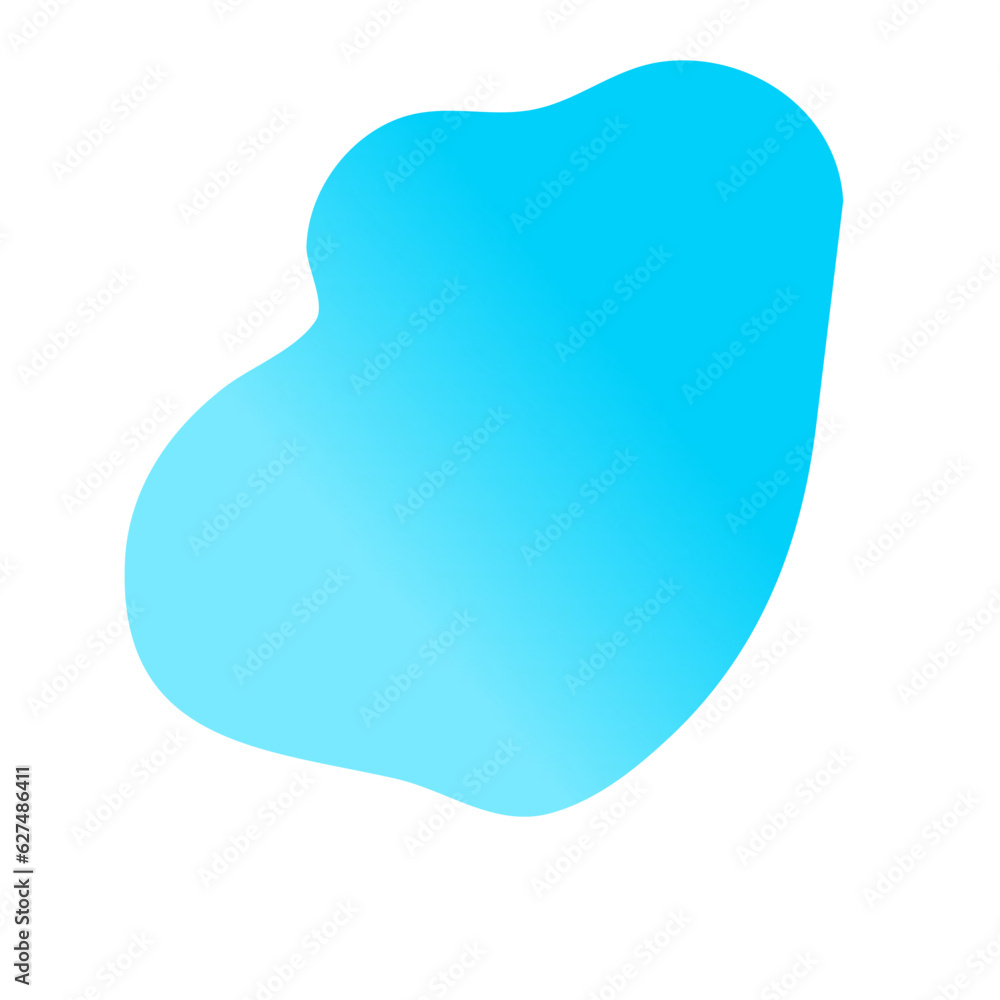 Blue Blob Gradient Shape Blue Blob Gradient Shape