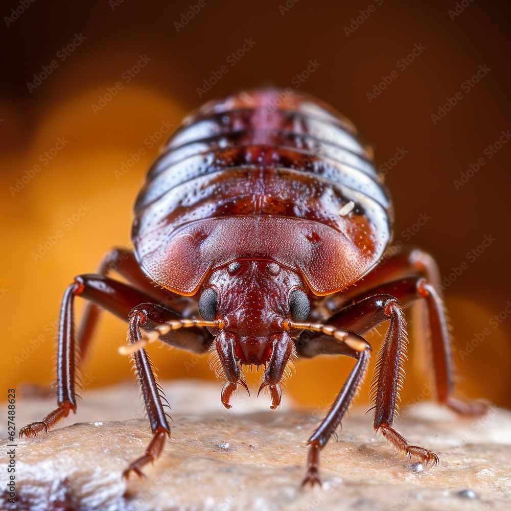 Bed bug macro. Cimex hemipterus. High quality photo | Generative AI Bed bug macro. Cimex hemipterus. High quality photo | Generative AI