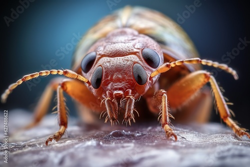 Bed bug macro. Cimex hemipterus. High quality photo | Generative AI