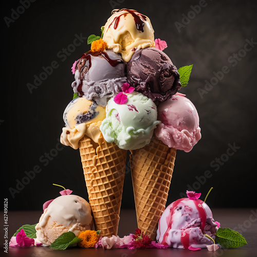 Irresistible Delights: Tempting Scoops of Delicious Ice Cream