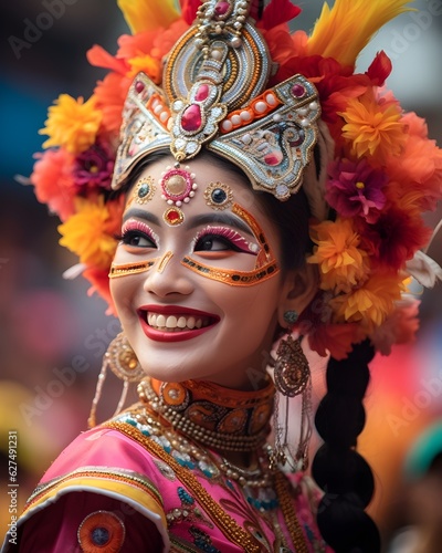 Exuberant Festivity: Cultural Heritage in Full Bloom, generative, ai