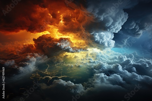 Weather and Climate visualized on a professional Stockphoto