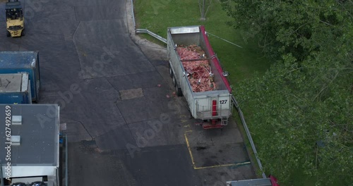 A Bird's-Eye View of Abattoir / Slaughter House Byproducts and Animal Remains photo