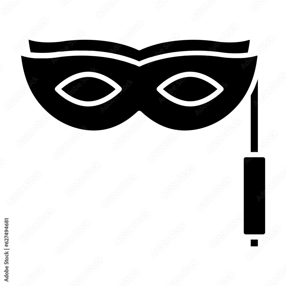 Mask Glyph Icon Mask Glyph Icon