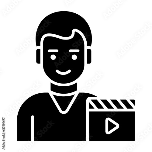 Movie Director Glyph Icon