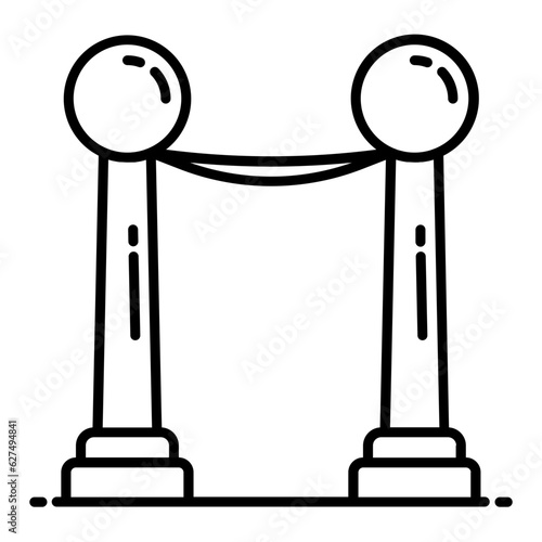 Grand Entrance Line Icon