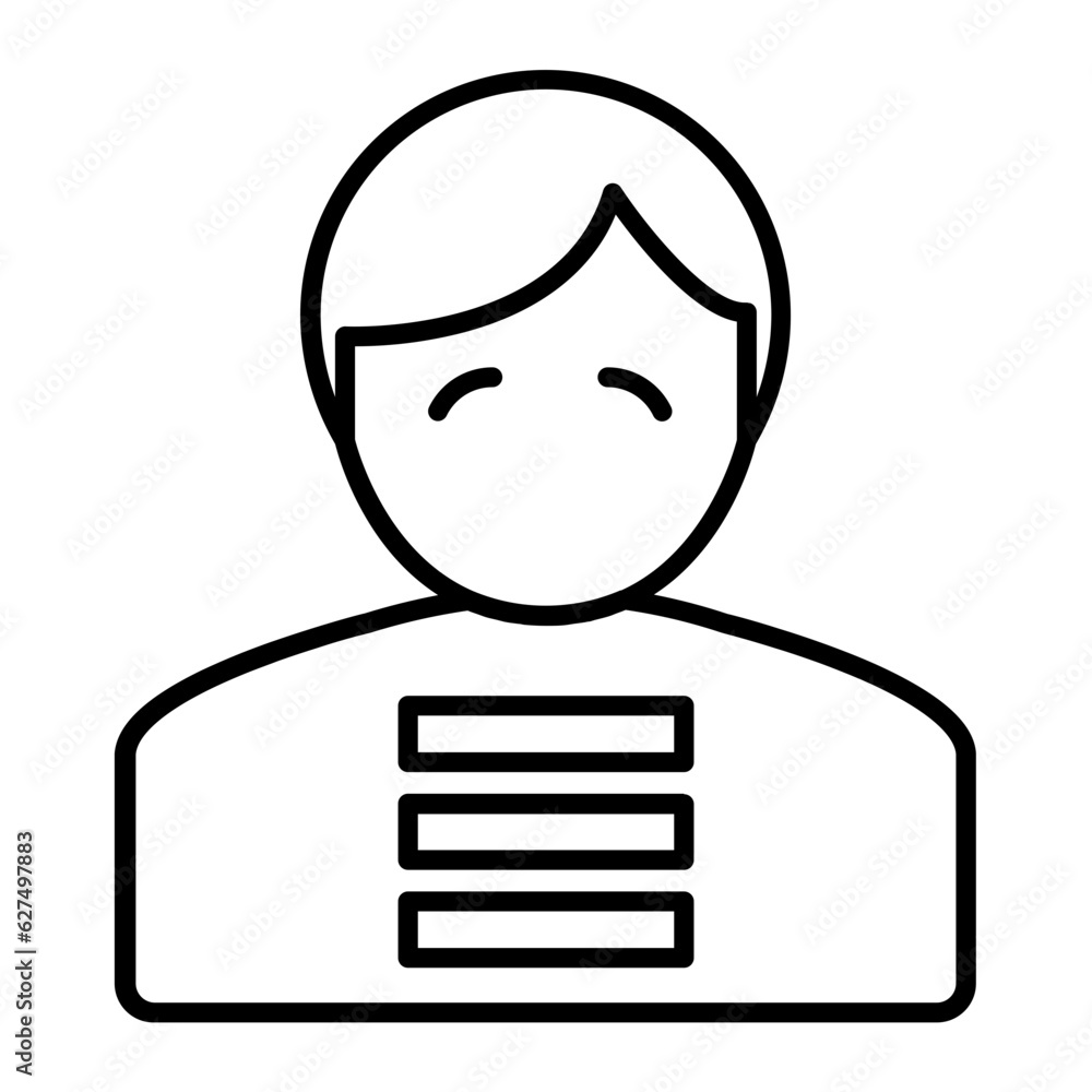 Burnout Line Icon Burnout Line Icon