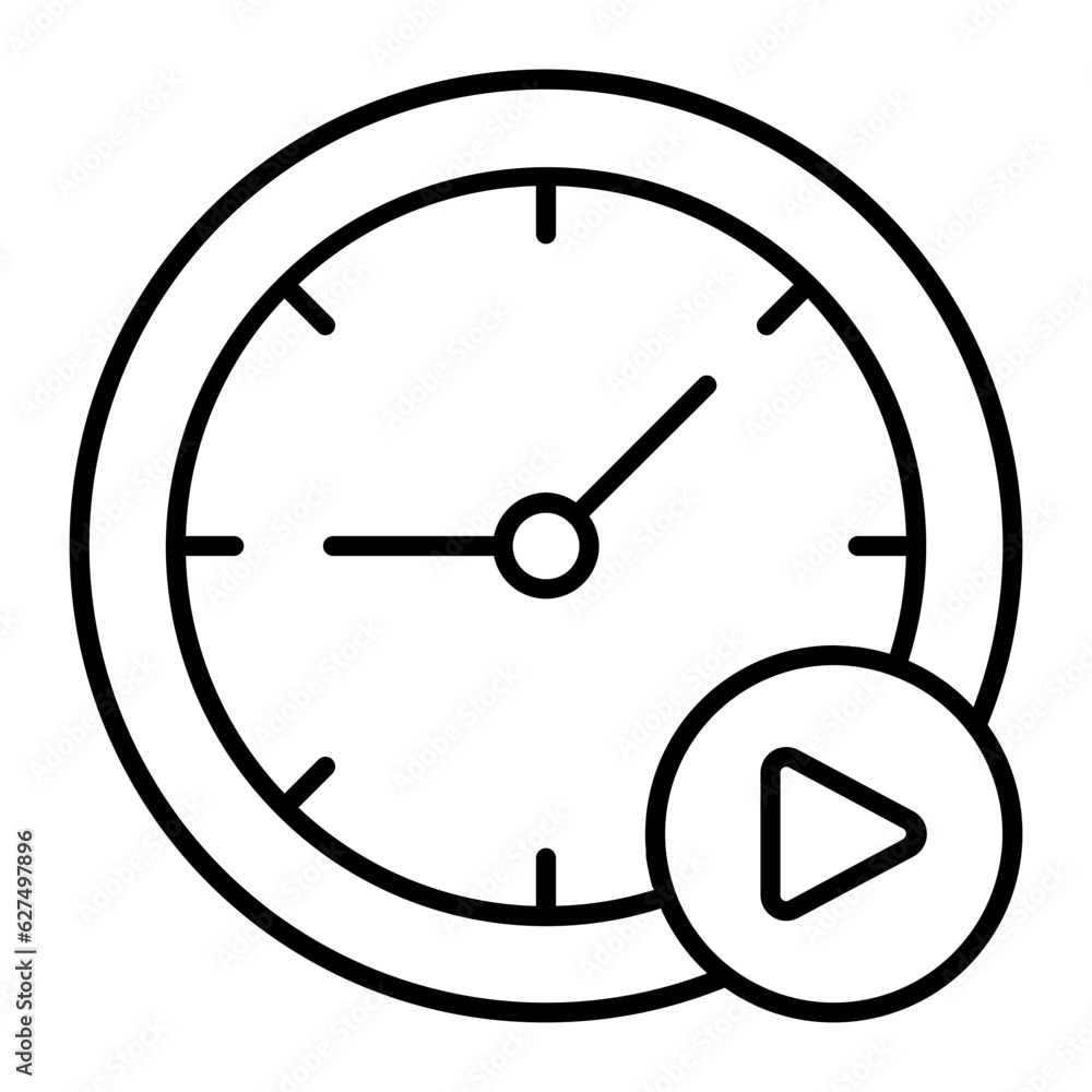 Deadline Line Icon Deadline Line Icon