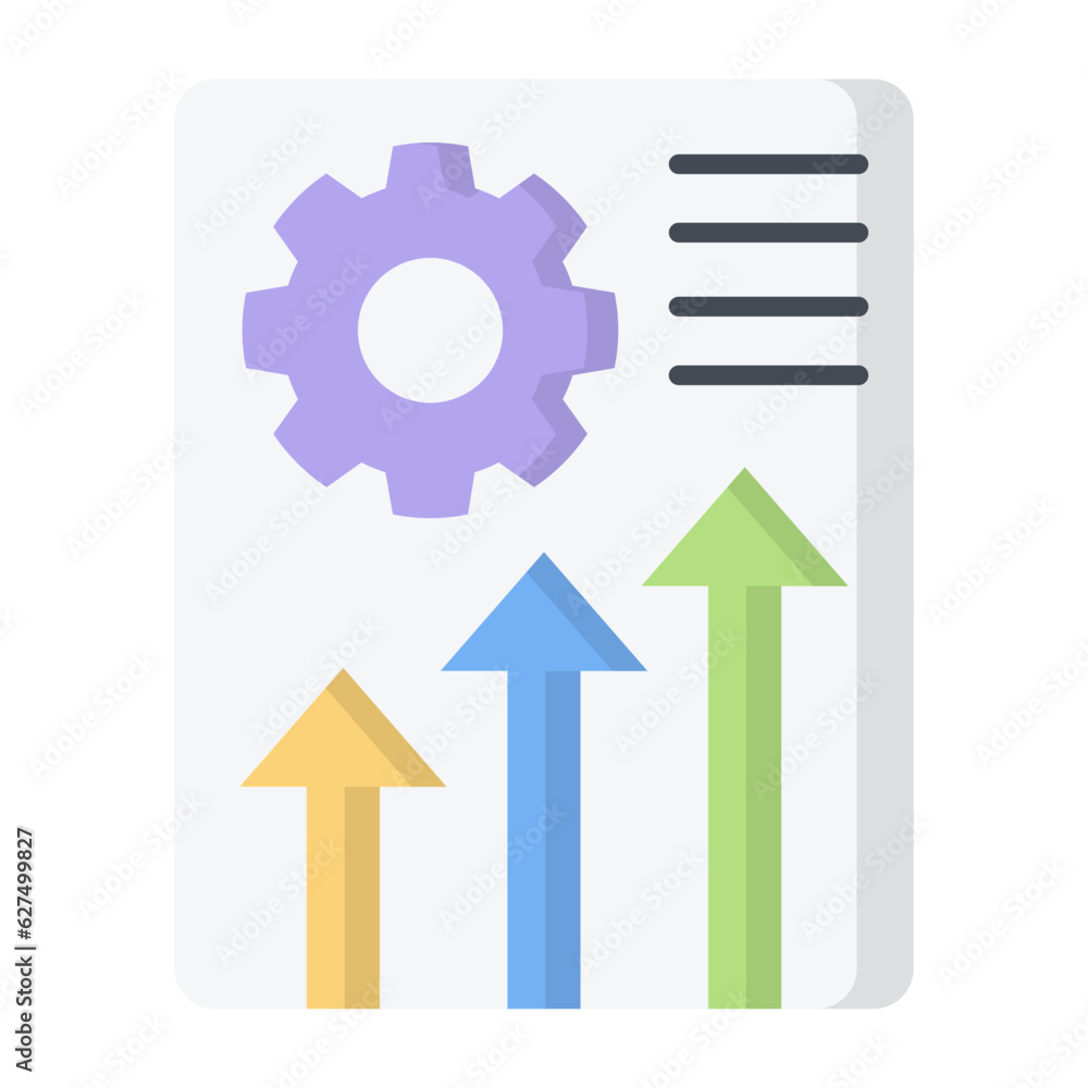 Performance Management Flat Icon Performance Management Flat Icon