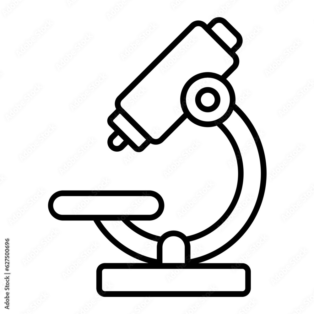 Microscope Line Icon Microscope Line Icon