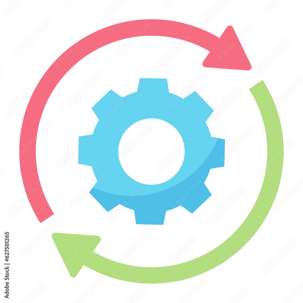 Process Flat Icon Process Flat Icon
