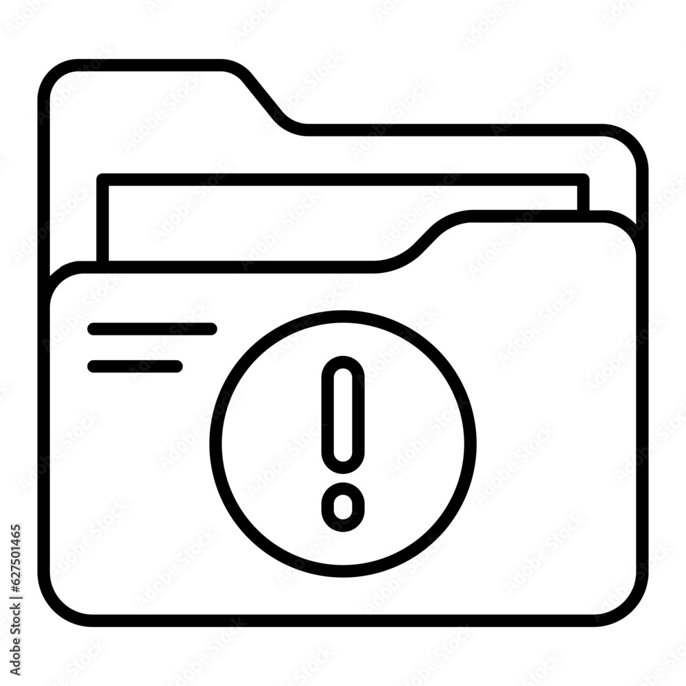 Folder Line Icon Folder Line Icon