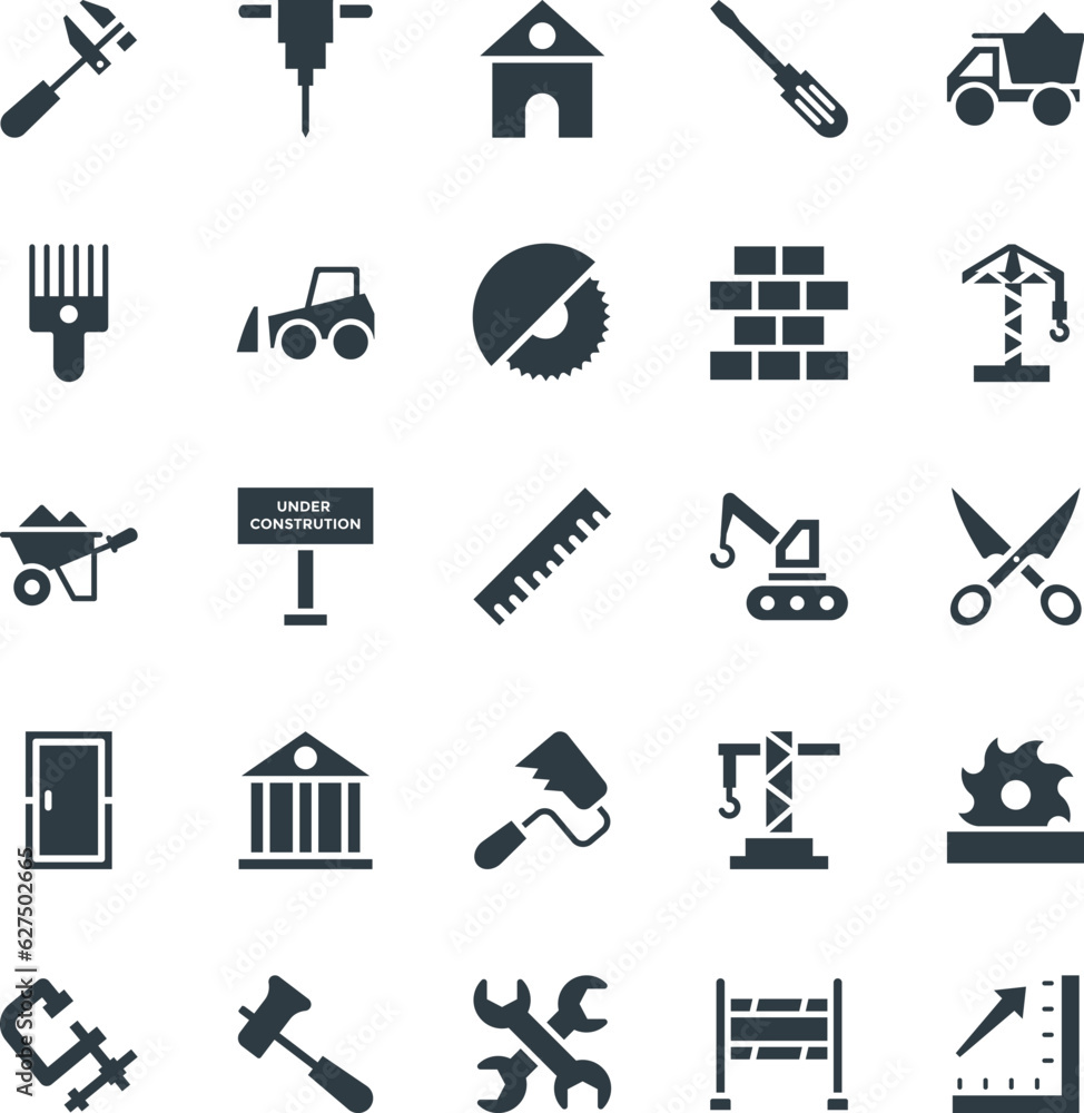 Fototapeta premium Construction Cool Vector Icons 1