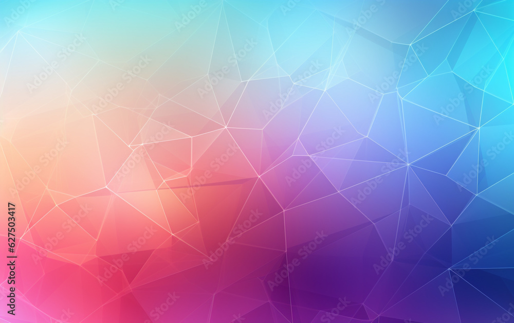 Gradient abstract style wireframe background