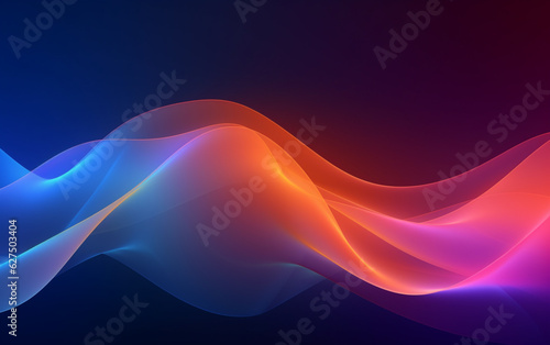 Gradient abstract style wireframe background