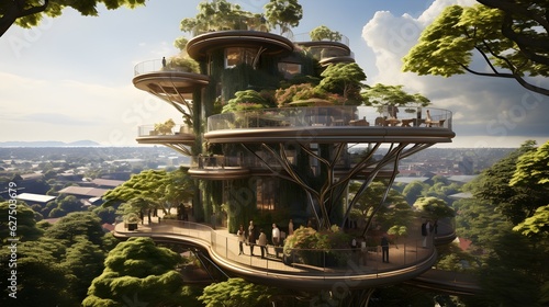 Megatowers of Tomorrow: A Futuristic Vision of Sustainable Urban Harmony