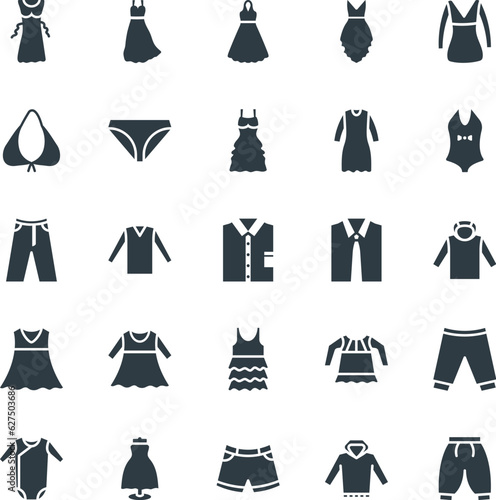 Fashion and Clothes Cool Vector Icons 9

