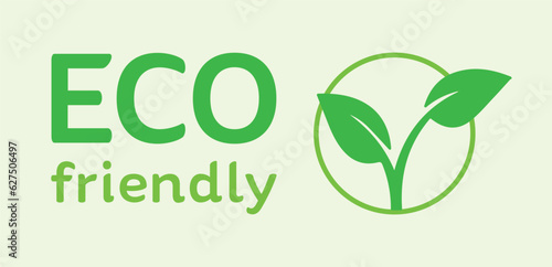 Eco friendly, cruelty free, green, organic, vegan. Symbol, vector, icon, design, illustration, label. Plant, herb. Product