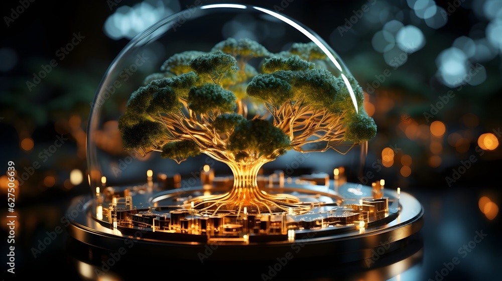 The Evergreen Connection: Tree Growing on Circuit Ball