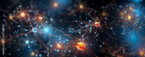 Neural Network: Close-Up of Neuron Glial Cells © MMPhoto21