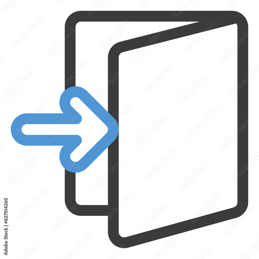 login icon in color line style login icon in color line style