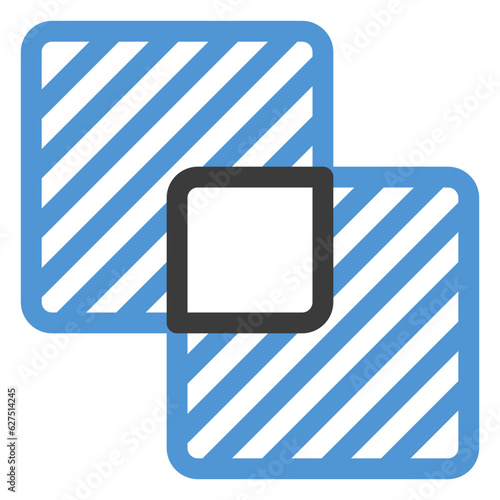 intersect icon in color line style