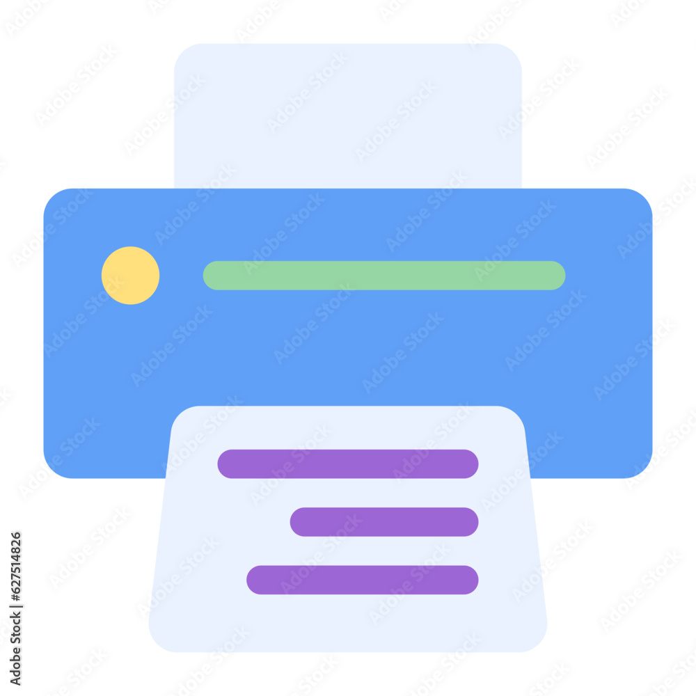printer icon in flat style printer icon in flat style