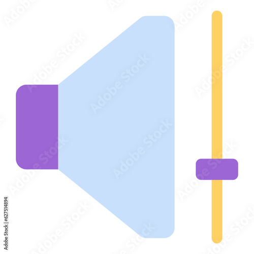 volume icon in flat style