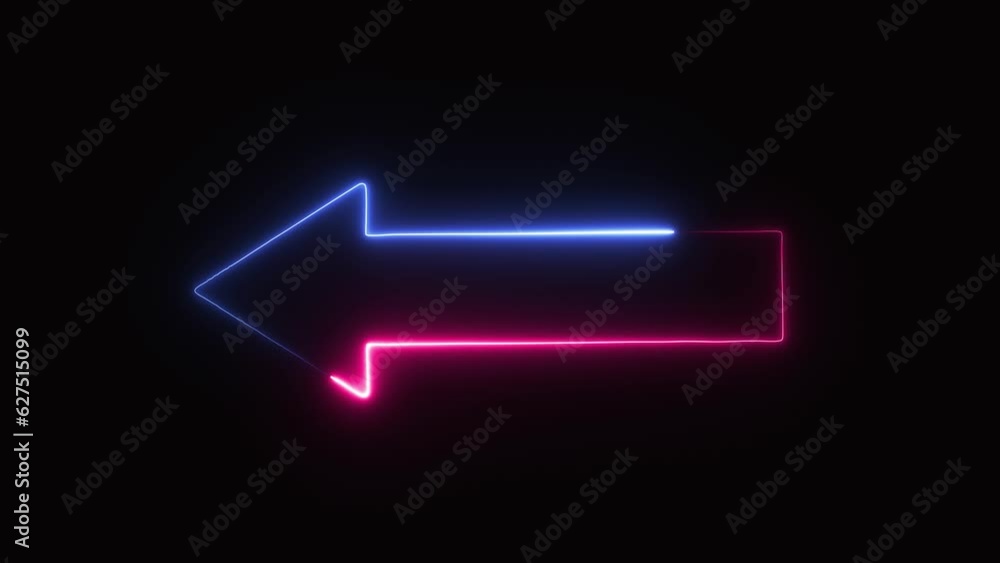 blue neon arrow blue neon arrow