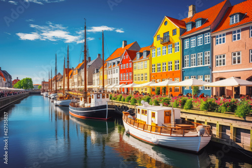 Copenhagen travel destination. Tour tourism exploring. photo