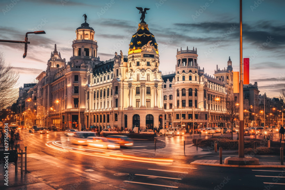 Fototapeta premium Madrid Spain travel destination. Tour tourism exploring.