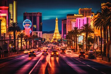 Las Vegas travel destination. Tour tourism exploring.