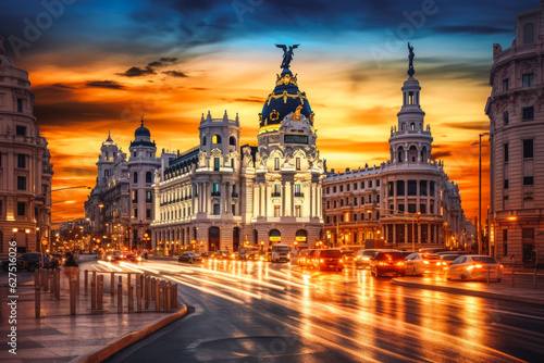 Madrid Spain travel destination. Tour tourism exploring.