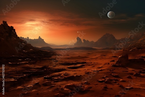 Mars landscape.