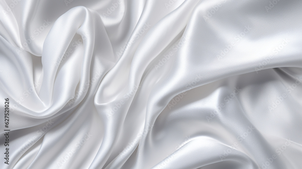 White velvet fabric background with fluid shapes and movement.
White velvet fabric background with fluid shapes and movement.