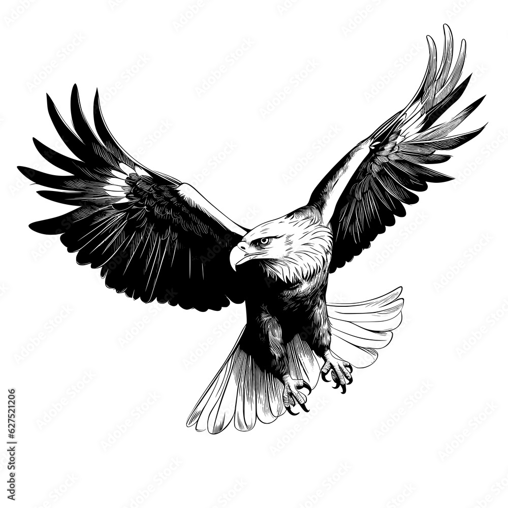 Obraz premium eagle in flight , Generative AI