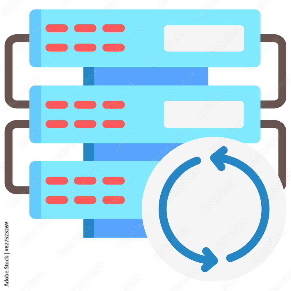 data backup icon, are often used in design, websites, or applications, banner, flyer to convey specific concepts related to data management and security.