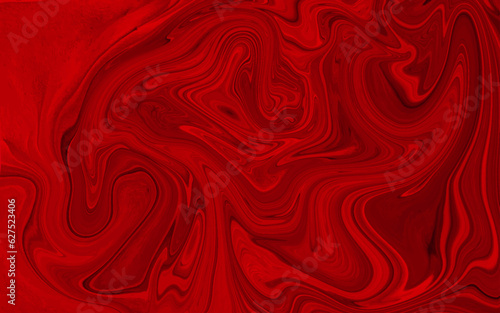 Red liquid paint wave texture,