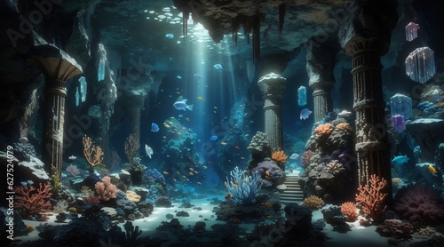 Beautifull Deep Ocean  - Generative AI
