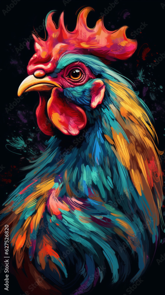 Picture of a beautiful rooster