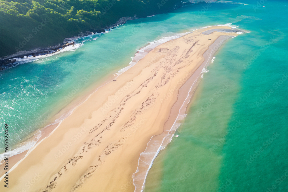 Aerial Bliss: Stunning White Sands Beach from Above Aerial Bliss: Stunning White Sands Beach from Above